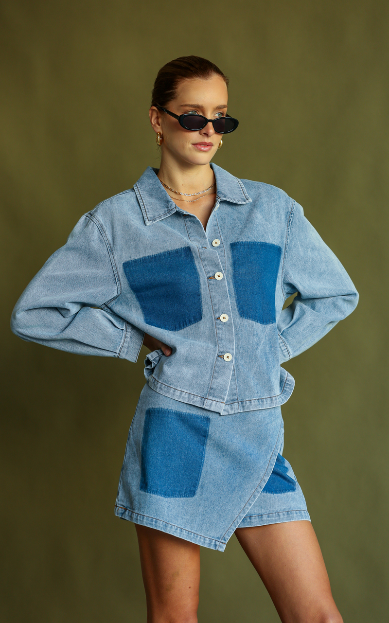 Dee Denim Shirt Denim Blue