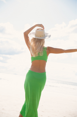 Ibiza Terry Cutout Dress Light Apple