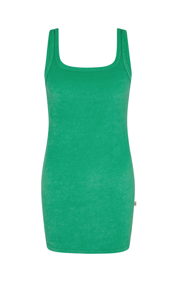 Vacay Terry Dress Tropical Green