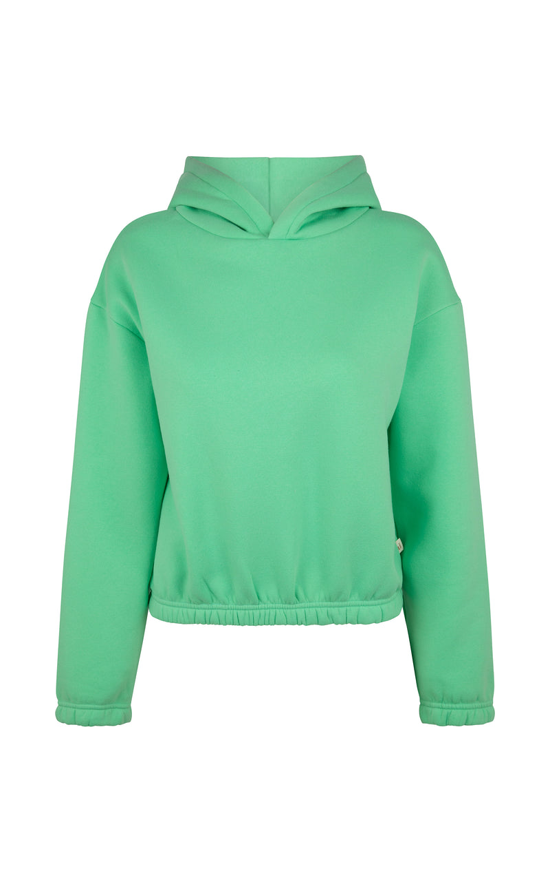 The Weekend Fleece Hoodie Honeydew Green