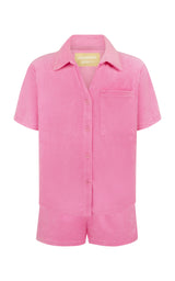 Terry Shirt Set Candy Pink