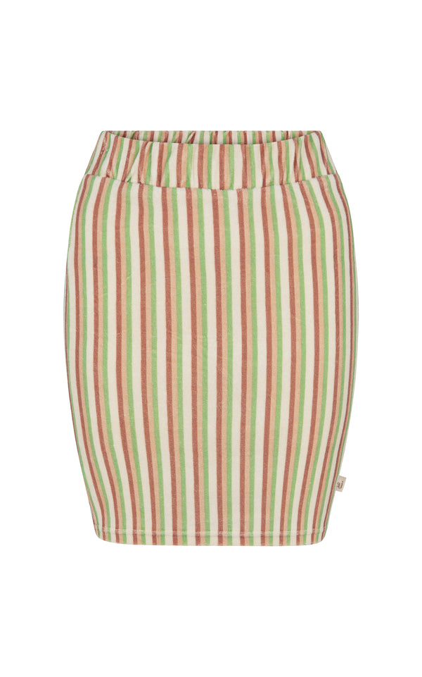 Terry Mini Skirt Retro Stripe