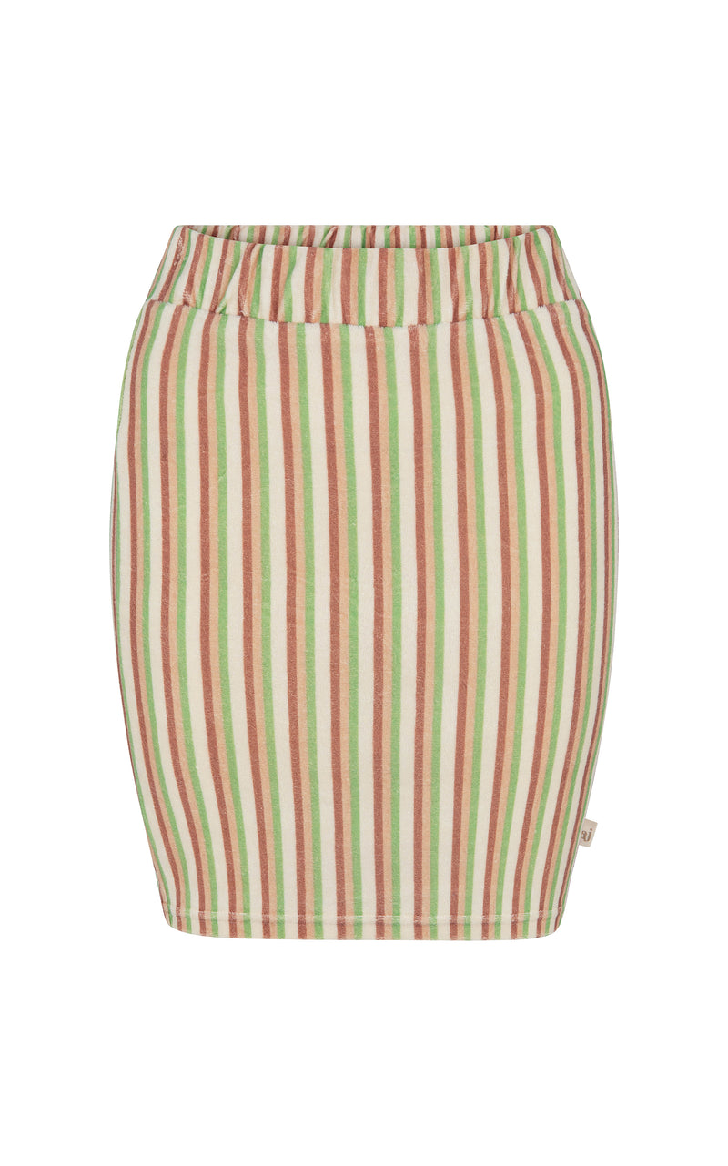 Terry Mini Skirt Retro Stripe