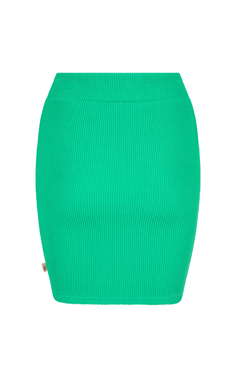 Wave Crinkle Skirt Tropical Green