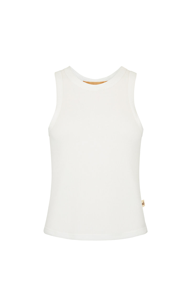 AJ Waffle Tank Top Milk
