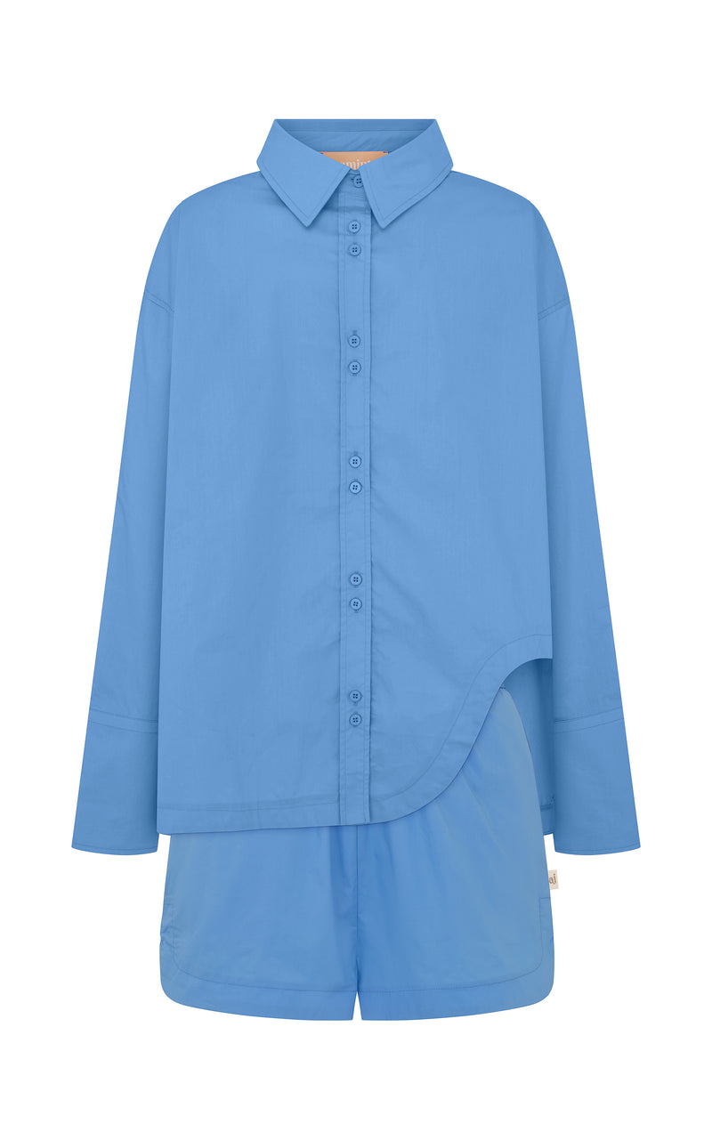 C'est La Vie Shirt Set Cornflower