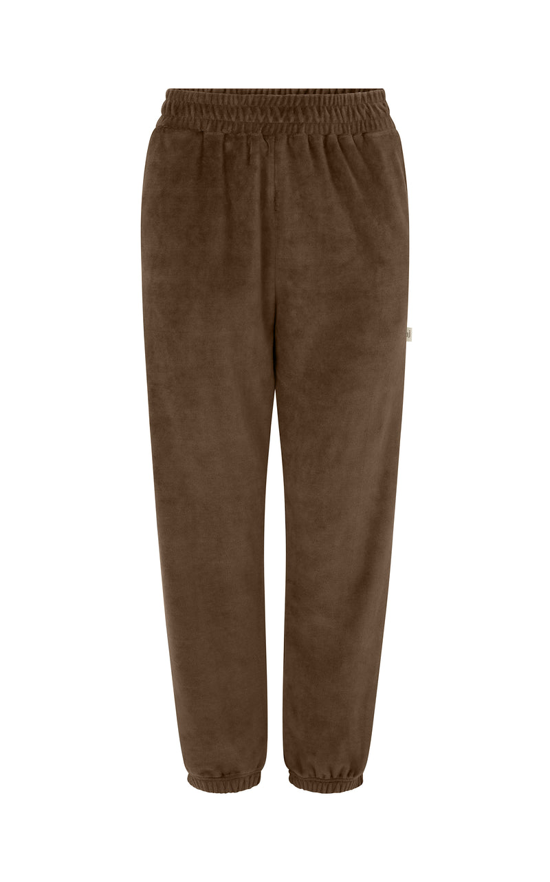 Velour Trackpant Chocolate