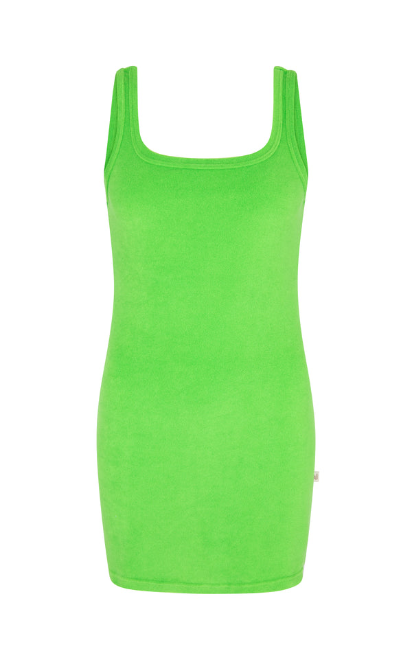 Vacay Terry Dress Light Apple