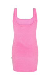 Vacay Terry Dress Candy Pink