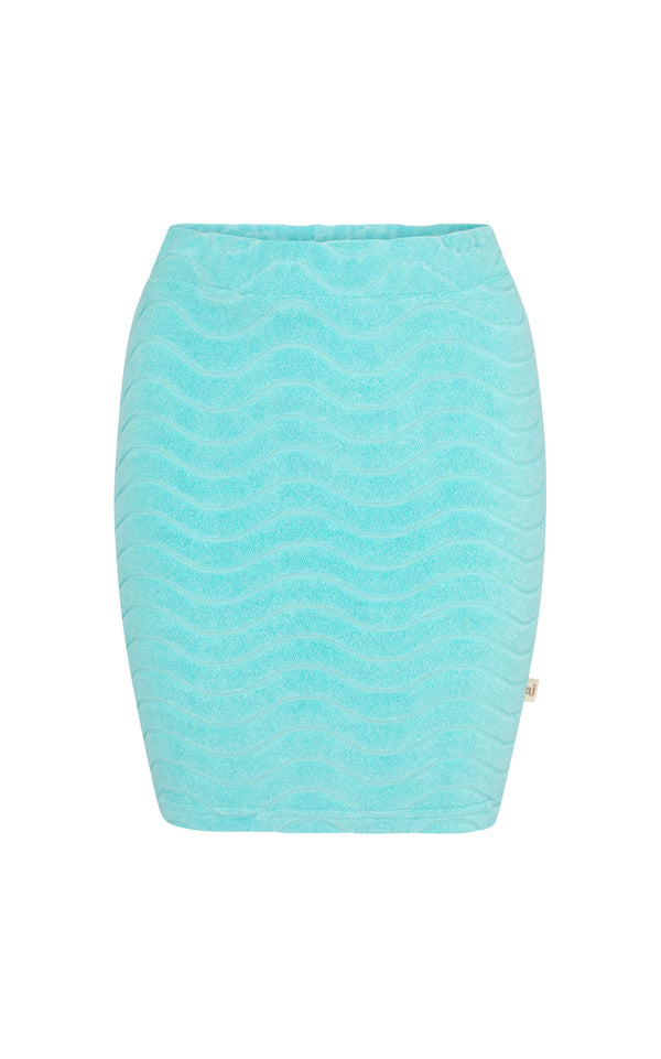 Wave Terry Skirt Baby Aqua