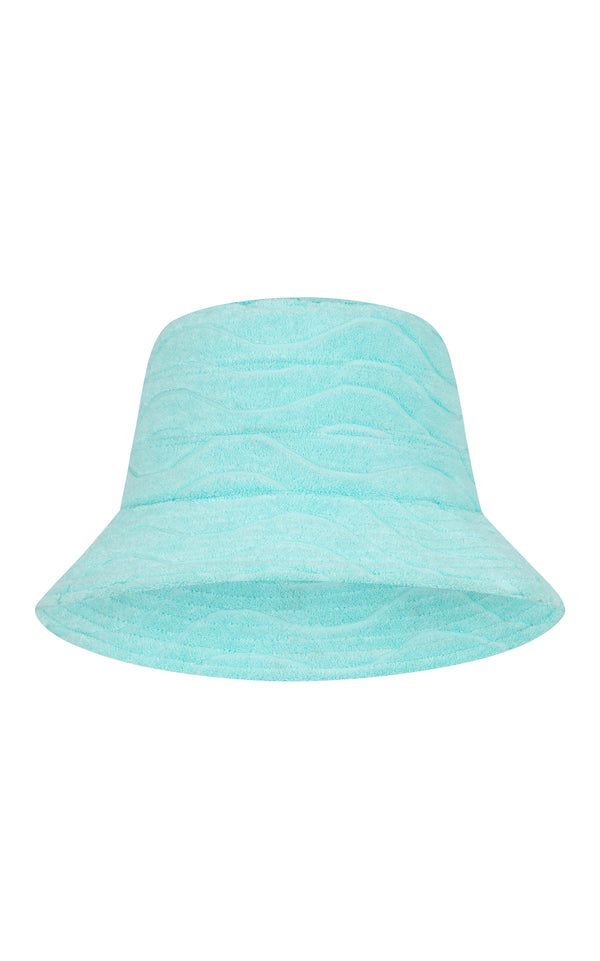 Wave Terry Bucket Hat Baby Aqua