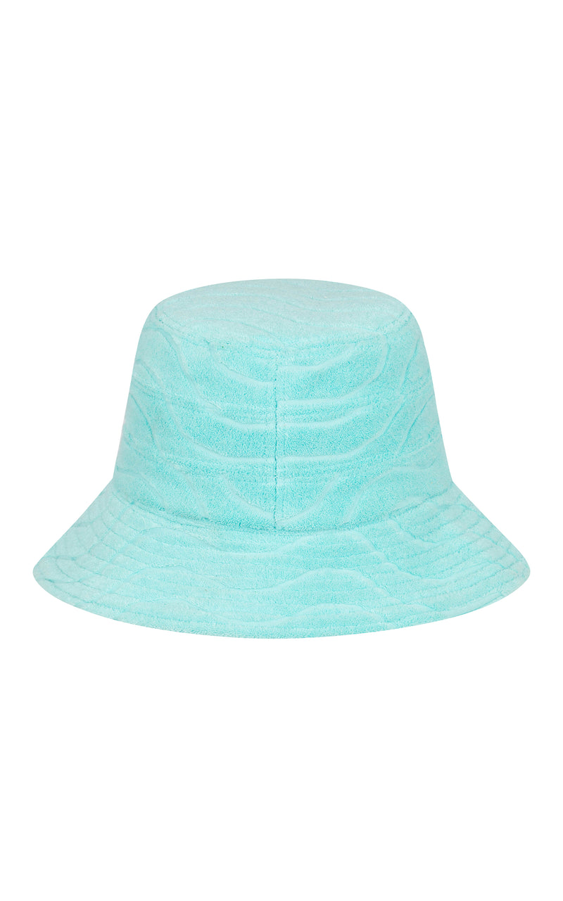 Wave Terry Bucket Hat Baby Aqua