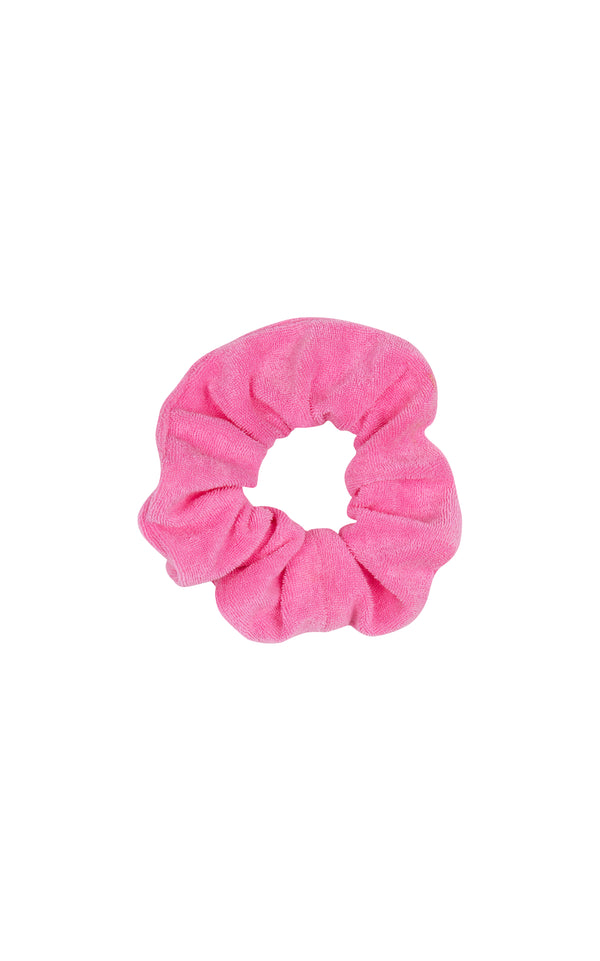 Terry Towelling Scrunchie Candy Pink