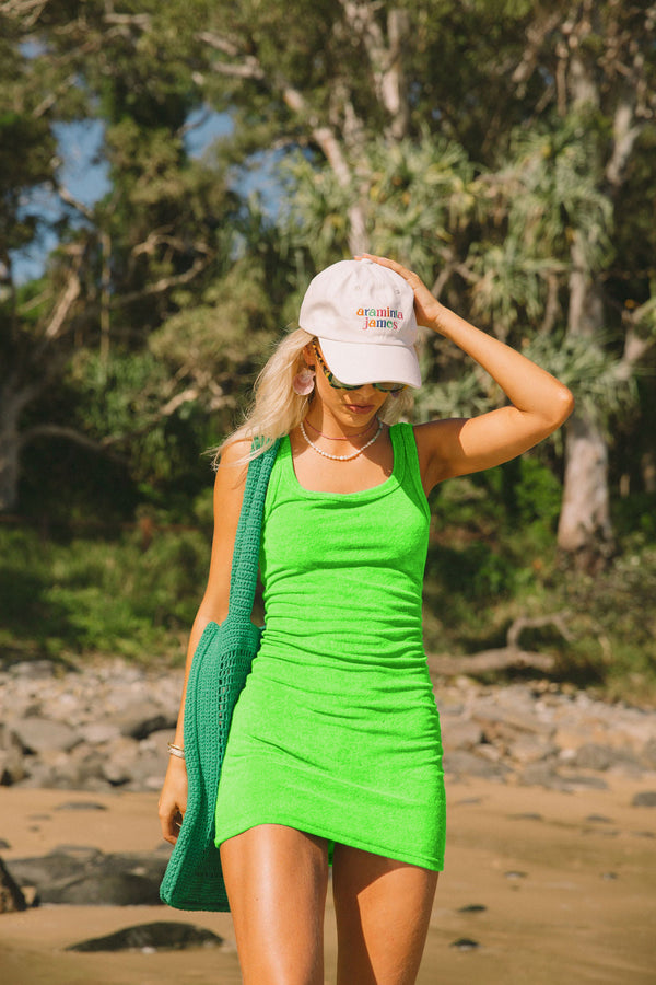 Vacay Terry Dress Light Apple