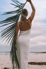 The Georgina Slip Dress Snow