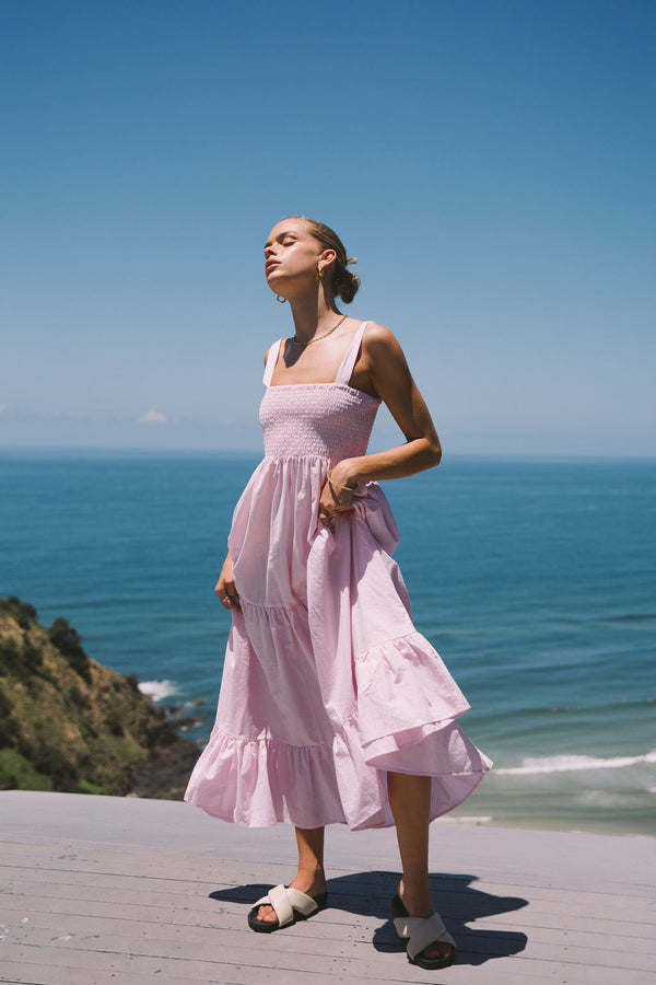 Monaco Maxi Dress Fairy Floss
