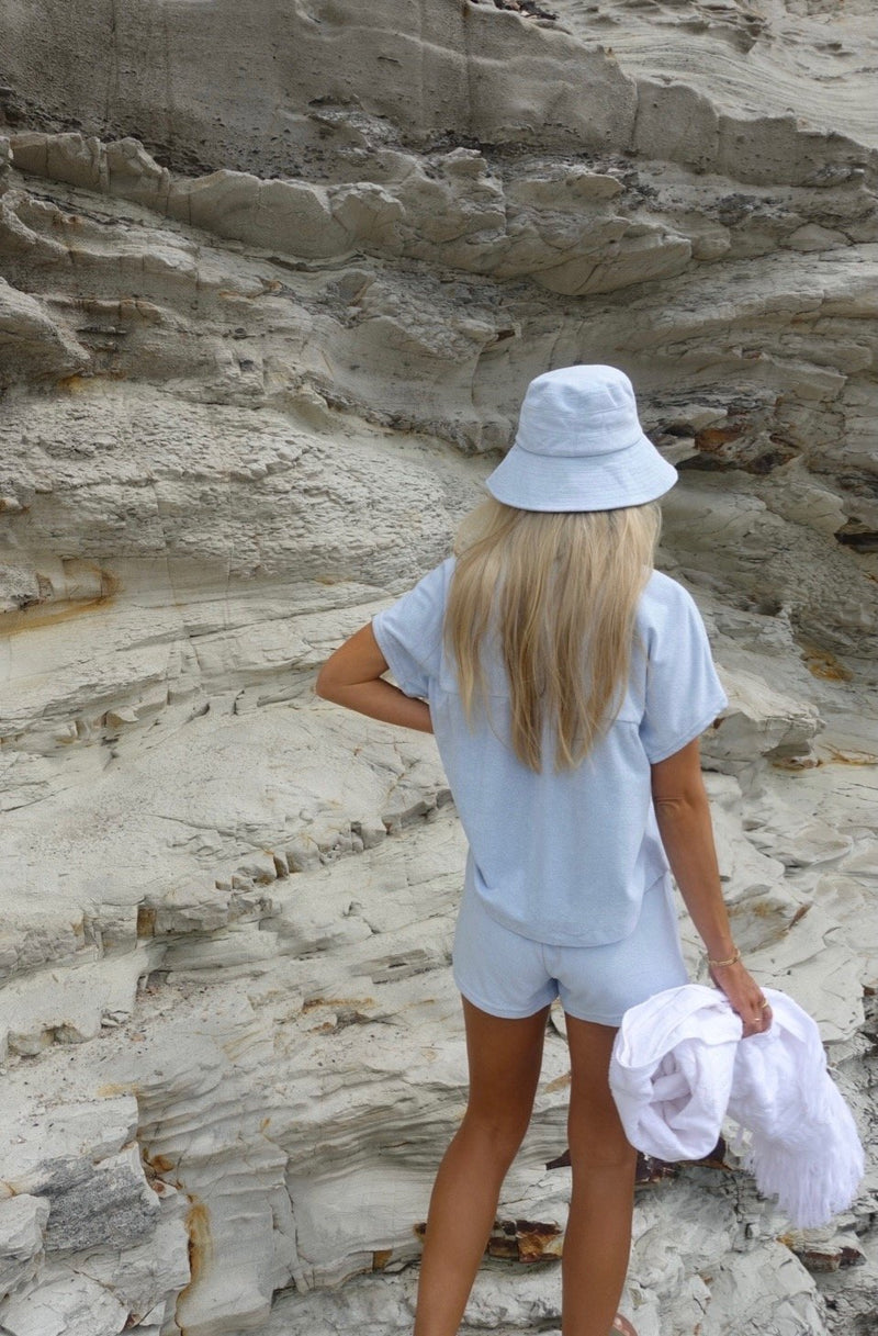Terry Bucket Hat Powder Blue