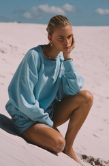 The Holiday Fleece Sweatshirt Aqua